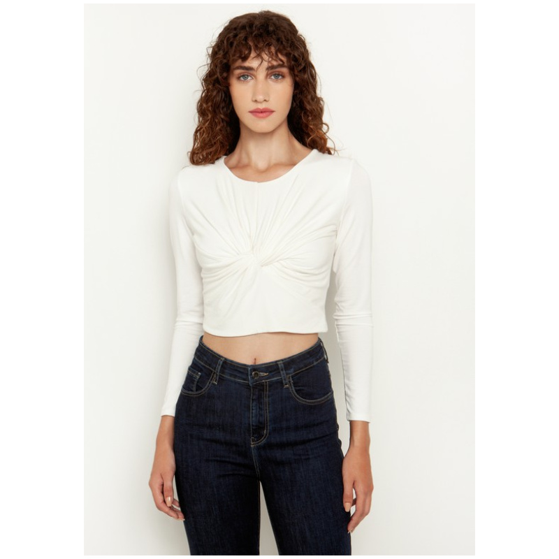 TOI&MOI  Cropped top με κόμπο